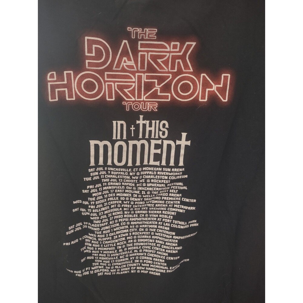 In This Moment- The Dark Horizon 2023Tour Band T-Shirt Unisex Size Large - Picture 5 of 7